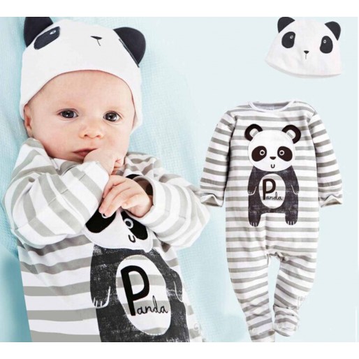 Lovely Panda 3pcs Jersey set