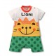 Hippy Animal Lion Short Sleeve Romper 