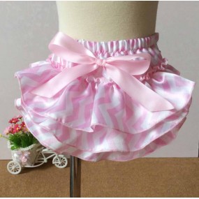 Princess Pink white Stripe Tutu Puff Pant