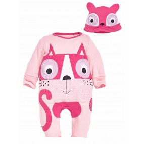 Pink Cat 2pcs long sleeve Jersey set