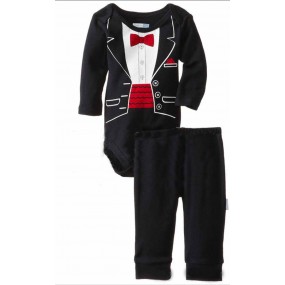 Tuxedo 2pcs Long Sleeve and Pant Jersey Set