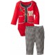 Luxury 2pcs Red Long Sleeve and Pant Jersey Set