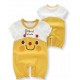 Yellow Animal Parade Short Sleeve Romper 