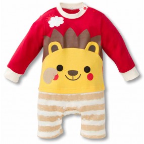 Hippy Animal Lion Long Sleeve Romper 