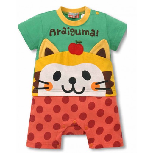 Hippy Animal Araiguma Short Sleeve Romper 