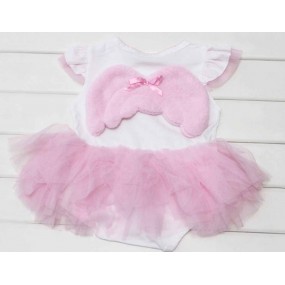 Little Angel Short Sleeve Tutu Dress