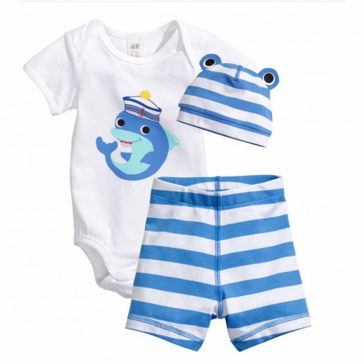 Blue Dolphin 3pcs Playsuit