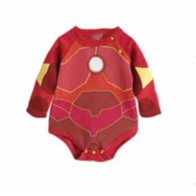 Iron Man Long Sleeve Romper