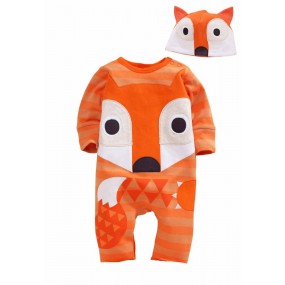 Orange Fox 2pcs Long Sleeve Jersey Set