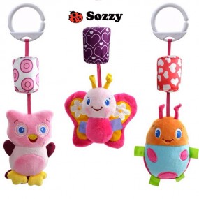 Sozzy Baby Hanging Plush Rattles