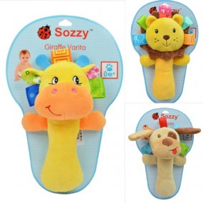 Sozzy Animal Baby Hand Rattle