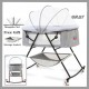 U-Smart Portable 2in1 Baby Crib and Rocking Bassinet With Wheels