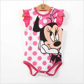 Minnie Mouse Sleeveless Girls Romper 