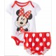 Red Minnie 2pcs Short Sleeve Romper with bottom