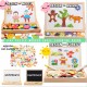 3 in 1 Wooden Puzzle /White & Black Board Set